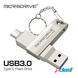 chiavetta usb rotante ad alta velocità 128gb in metallo