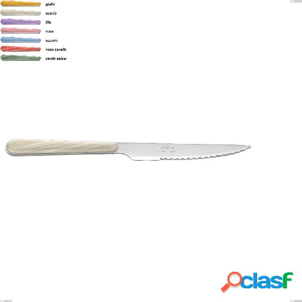 coltello bistecca abete neva, acciaio 18-10 decorata in