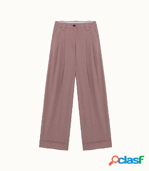 ganni pantalone drapey in tessuto