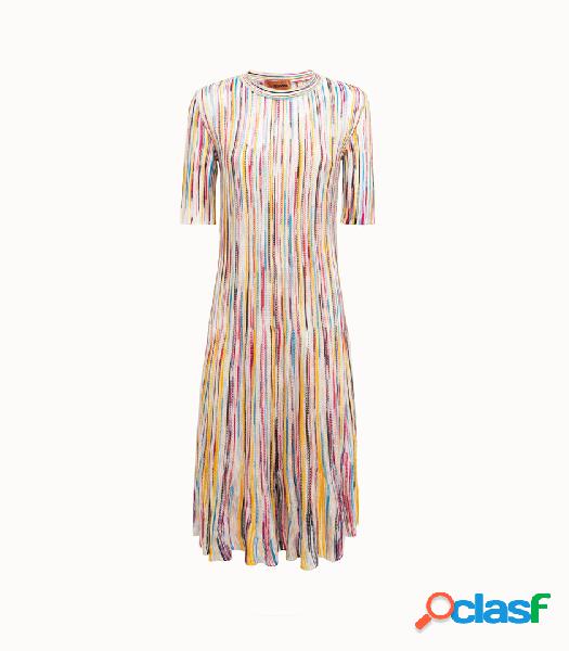 missoni abito in maglia multicolor