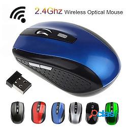 mouse da gioco wireless mouse ergonomico 6 tasti 2.4 ghz