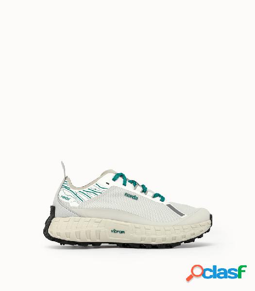 norda sneakers 001 m retro colore bianco e verde