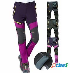 pantaloni foderati in pile da donna pantaloni da trekking