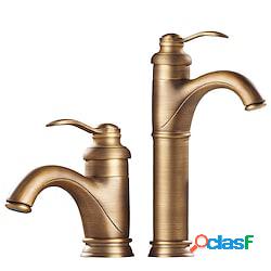 rubinetto del bagno monocomando, cascata / centerset