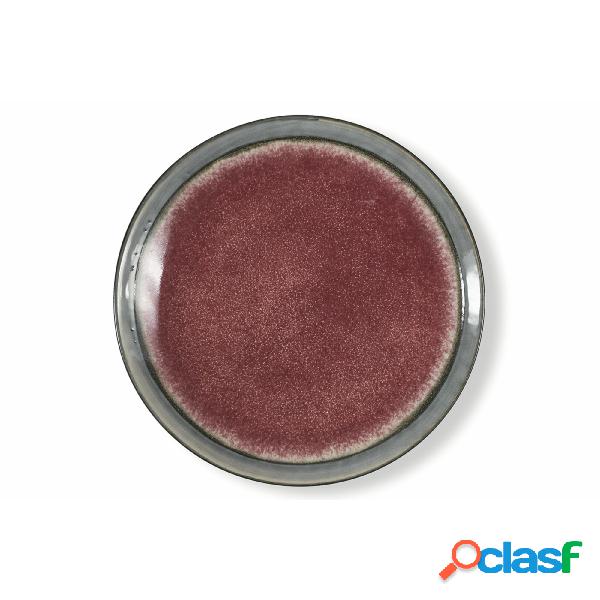 set 6 piatti frutta Bahamas in Gres Rosa, diametro 21 x