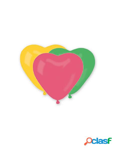 12 pall. cuore 10 (cm.26) assortiti