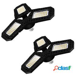 2 pz 80 w led garage plafoniera deformabile 3 pannelli