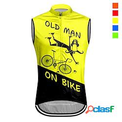 21Grams Per uomo Gilet da ciclismo Maglia da ciclismo Senza