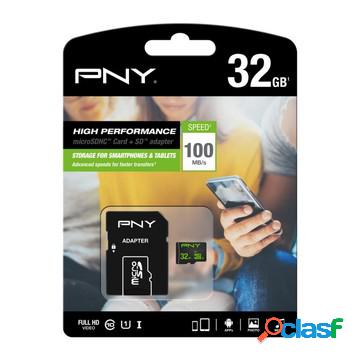32gb microsdhc high performance 100mb/s con adattatore sd