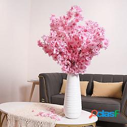 3pcs rami di fiori di ciliegio artificiali casa decorazione