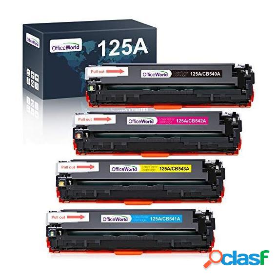 4 Toner Cb540A Cb541A Cb542A Cb543A 125A Compatibili Alta