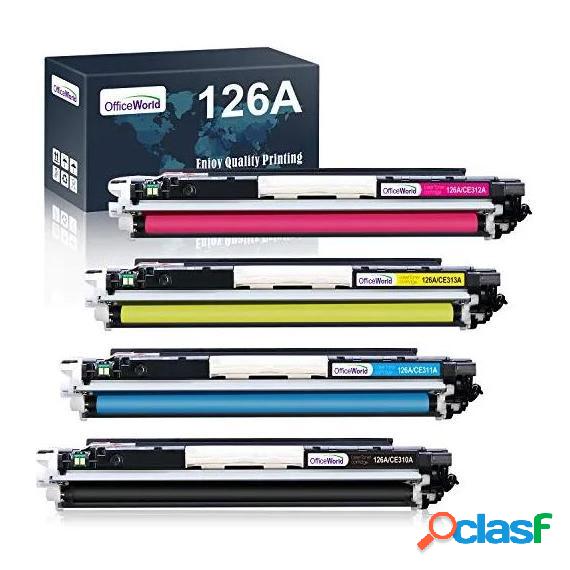 4 Toner Hp Ce310 Ce311 Ce312 Ce313 126A Compatibili Nero +