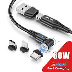 4 in 1 pd 60w cavo magnetico a ricarica rapida da usb c a