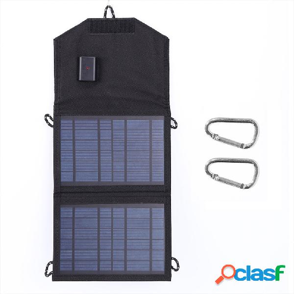 7W 5V Pieghevole solare Pannello Porta USB esterna portatile