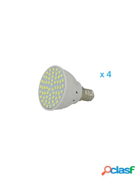 A2zworld - 4 pz lampade led e14 spot 3,5w35w bianco caldo