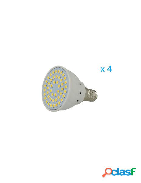 A2zworld - 4 pz lampade led e14 spot 3w30w bianco caldo