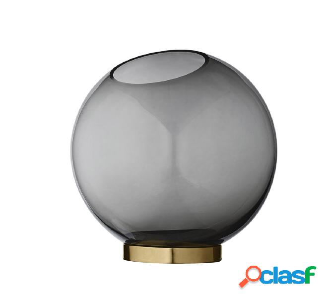 AYTM Globe Vaso con base Nero - Large
