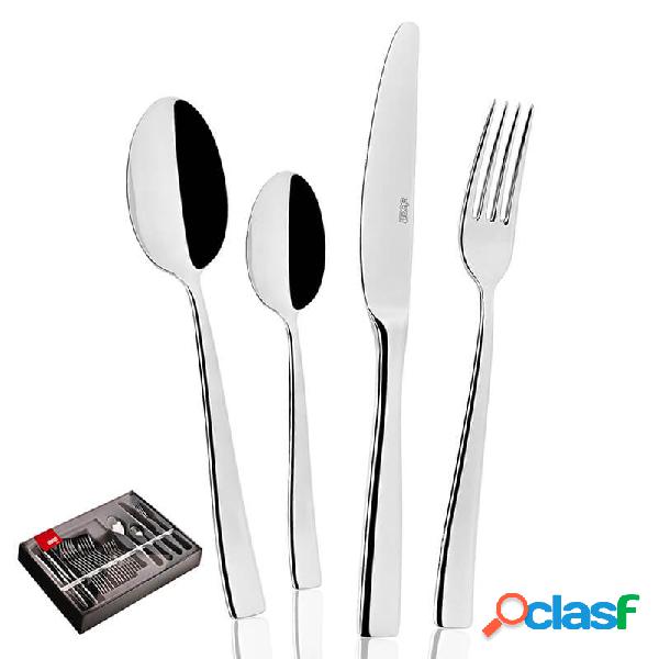 Abert Marea Set Posate 24 Pezzi in Acciaio Inox Con Scatola