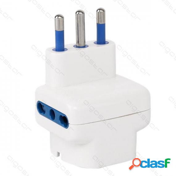 Adattatore Triplo Con Spina 16A250V S17 3 Prese 2 Prese