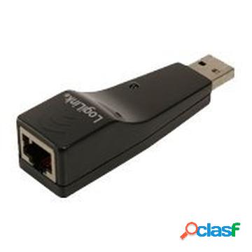 Adattatore di Rete Ethernet LogiLink UA0025C USB 2.0 - Nero