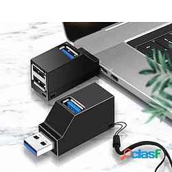 Adattatore hub usb 3.0 extender mini splitter box 3 porte ad