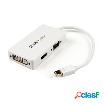 Adattatore mini displayport a hdmi, dvi & vga bianco