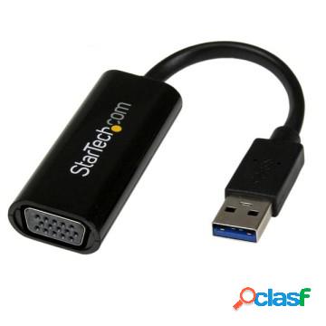 Adattatore scheda video ext. multimonitor usb3.0 slim a vga