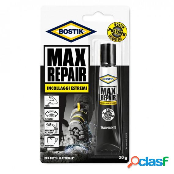 Adesivo Bostik Max Repair - universale - 20 gr - trasparente