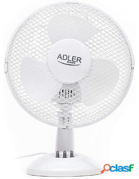 Adler - ventilatore da tavolo adler ad 7302 35w bianco