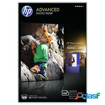 Advanced glossy carta fotografica nero, blu, bianco lucida
