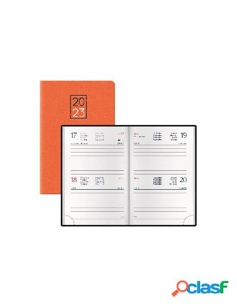 Agenda bigiornaliera 6,5x10 jeans arancione