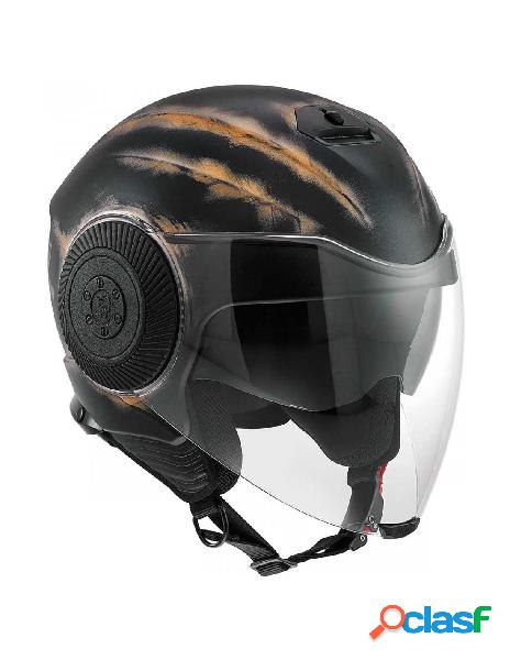Agv - agv casco moto bad-jack diesel nero e marrone tg xs
