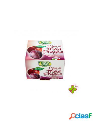 Almaverde Bio - Polpa Di Frutta Mela Prugna Bio 2x100gr