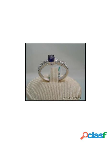 Anello oro bianco diamanti zaffiro Valore 1040 2807112