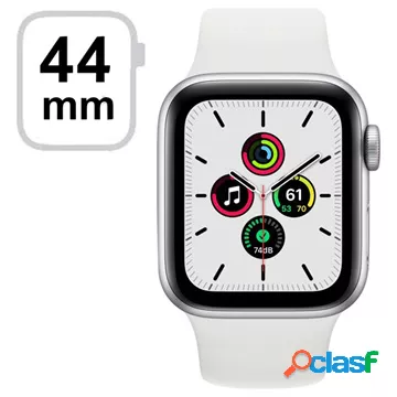 Apple Watch SE GPS MYDQ2FD/A - 44 mm, cinturino Sport bianco