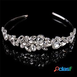 Argento sterling / Cristallo Cerchietti / Copricapo con