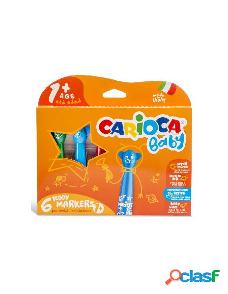 Astuccio 6 pennarelli carioca baby super lavabili a punta