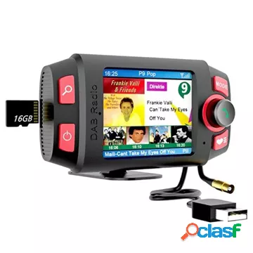 Autoradio DAB con vivavoce Bluetooth e trasmettitore FM