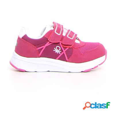 BENETTON Ascent sneaker bambina - fucsia bianco