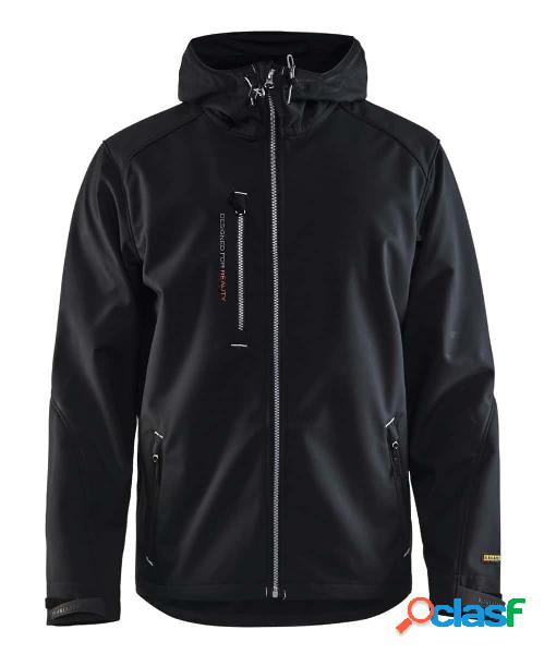 BLAKLÄDER - Giacca in softshell nero / argento