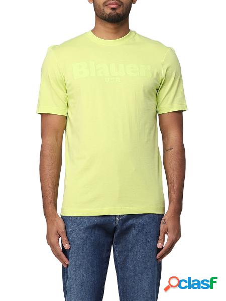 BLAUER T-shirt a maniche corte con logo Verde lime