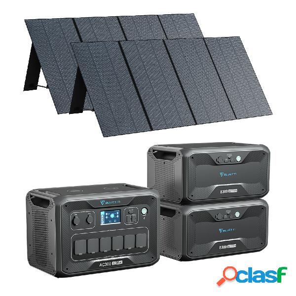 BLUETTI AC300 + 2*B300 + 2*PV350 Kit Generatore Solare