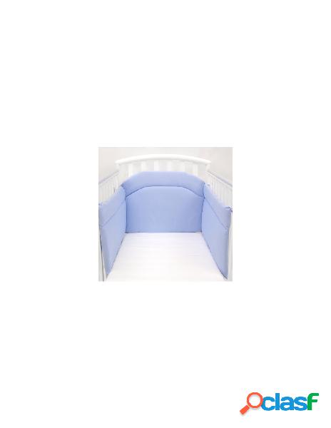 Baby idea - paracolpi lettino baby idea p 250 3 lati azzurro