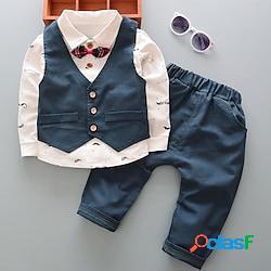 Bambino Da ragazzo Completo e giacca Completo 3 pezzi Manica