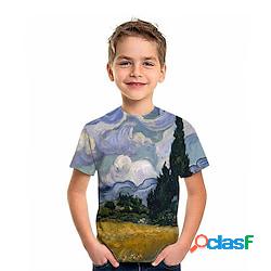 Bambino Da ragazzo maglietta Tee Pop art Manica corta