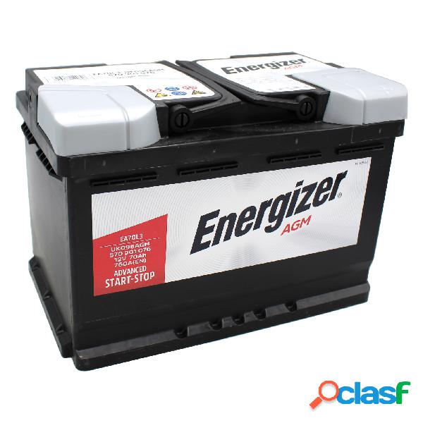 Batteria Energizer 70Ah AGM 760A 12v Start&Stop