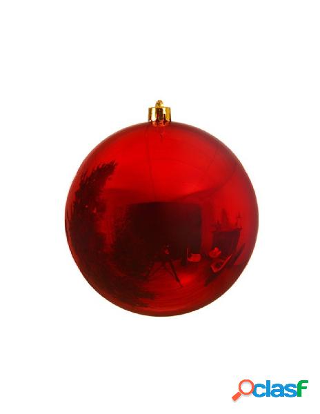Baubles shatterproof shiny christmas red