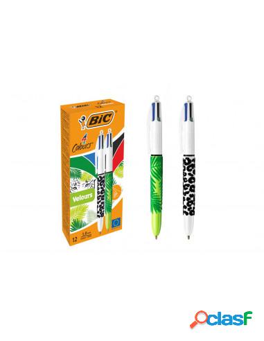 Bic - Penna 4c Velvet Cf.12pz