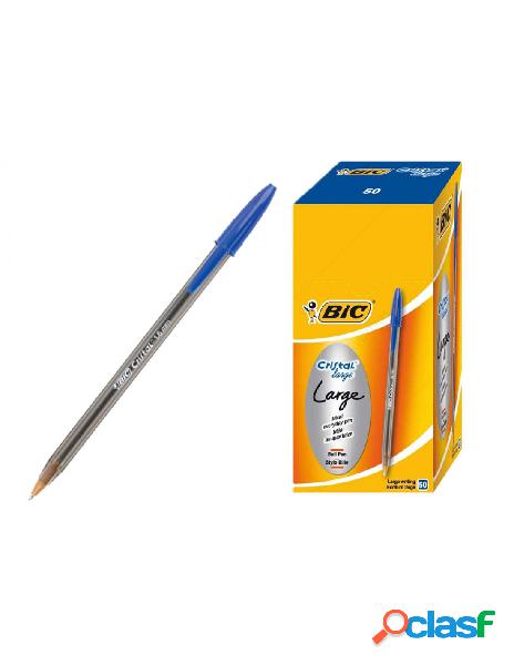Bic - penna bic cristal large blu cf.50