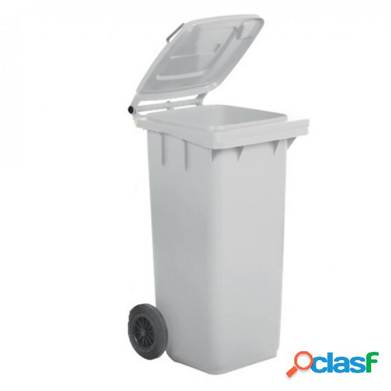 Bidone carrellato - 58x73x107 cm - 240 L - bianco - Mobil